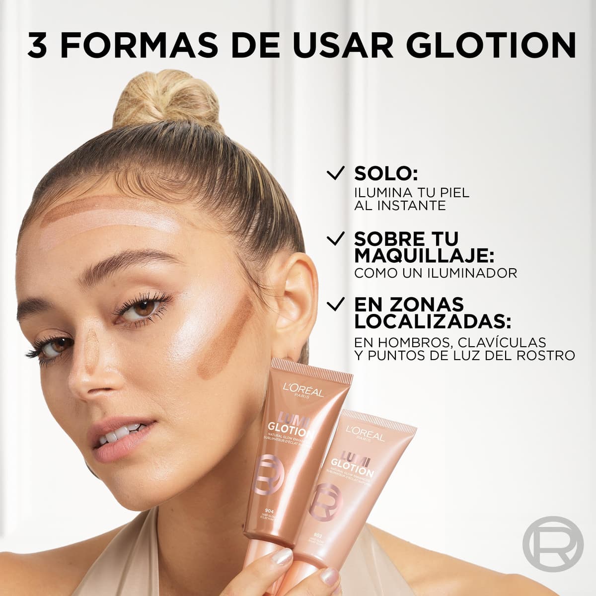 L'Oréal Paris Lumi Glotion fórmula iluminadora, Tono Medium — view 6