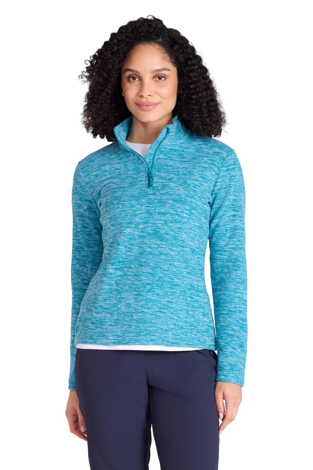 Mountain Warehouse Camber Half Zip Women's Fleece - Lightweight, Warm & Cosy Half Zip Sweatshirt - Best for Spring Summer, Camping, Outdoors, Travelling & Hiking — view 41