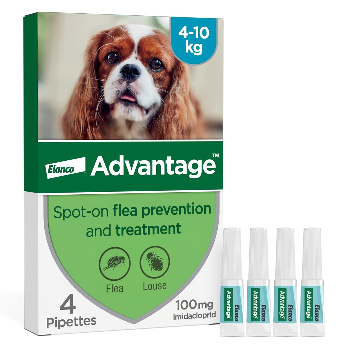 Advantage Spot On Flea Treatment For Cats, Dogs and Rabbits Under 4kg (4 pipettes, 40mg), Kills Fleas Within 24 Hours, Prevents Further Infestation For Up To Four Weeks in Cats and Dogs — view 11
