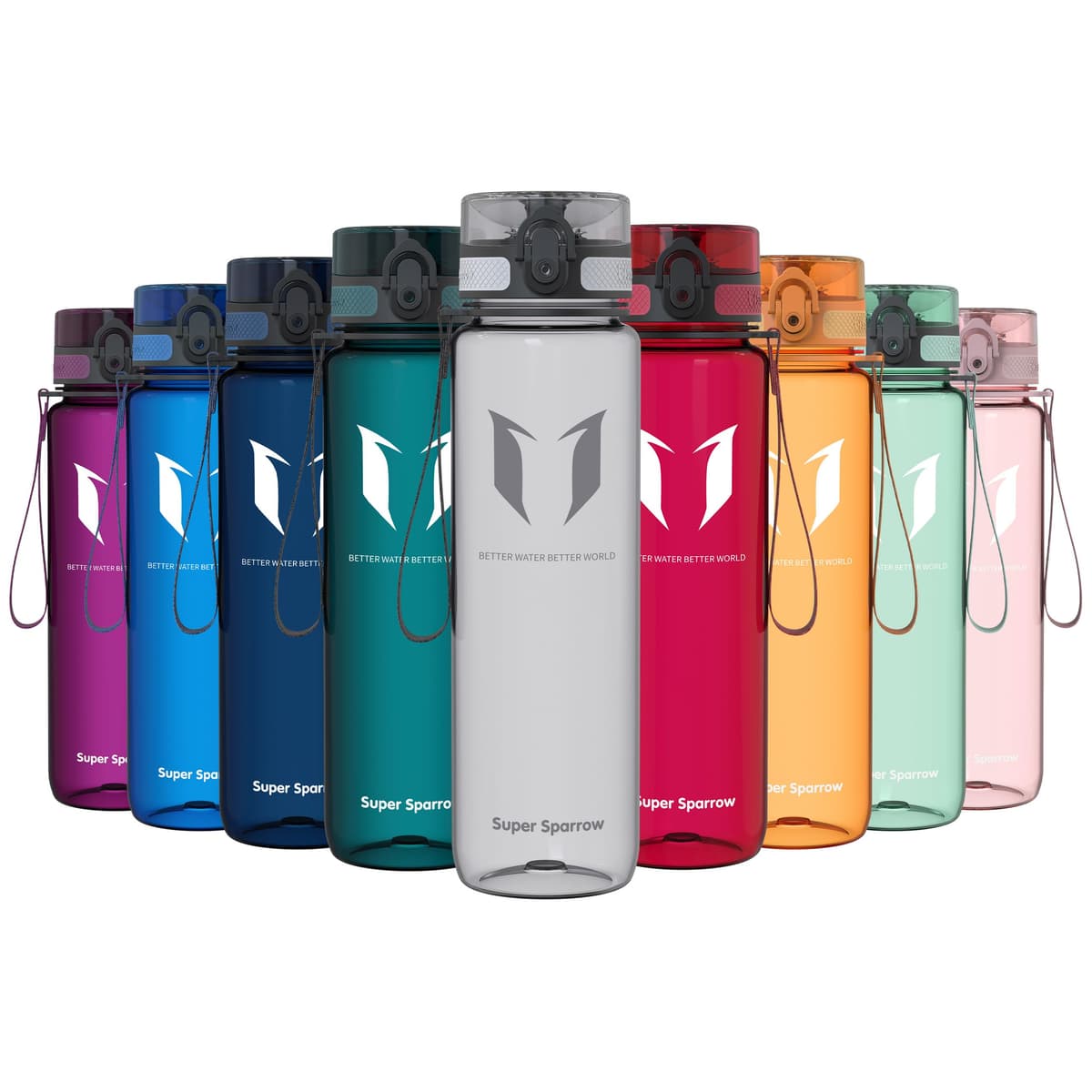 Super Sparrow Botella de Agua Deportiva -350ml & 500ml & 750ml & 1000ml - Sin BPA — view 22