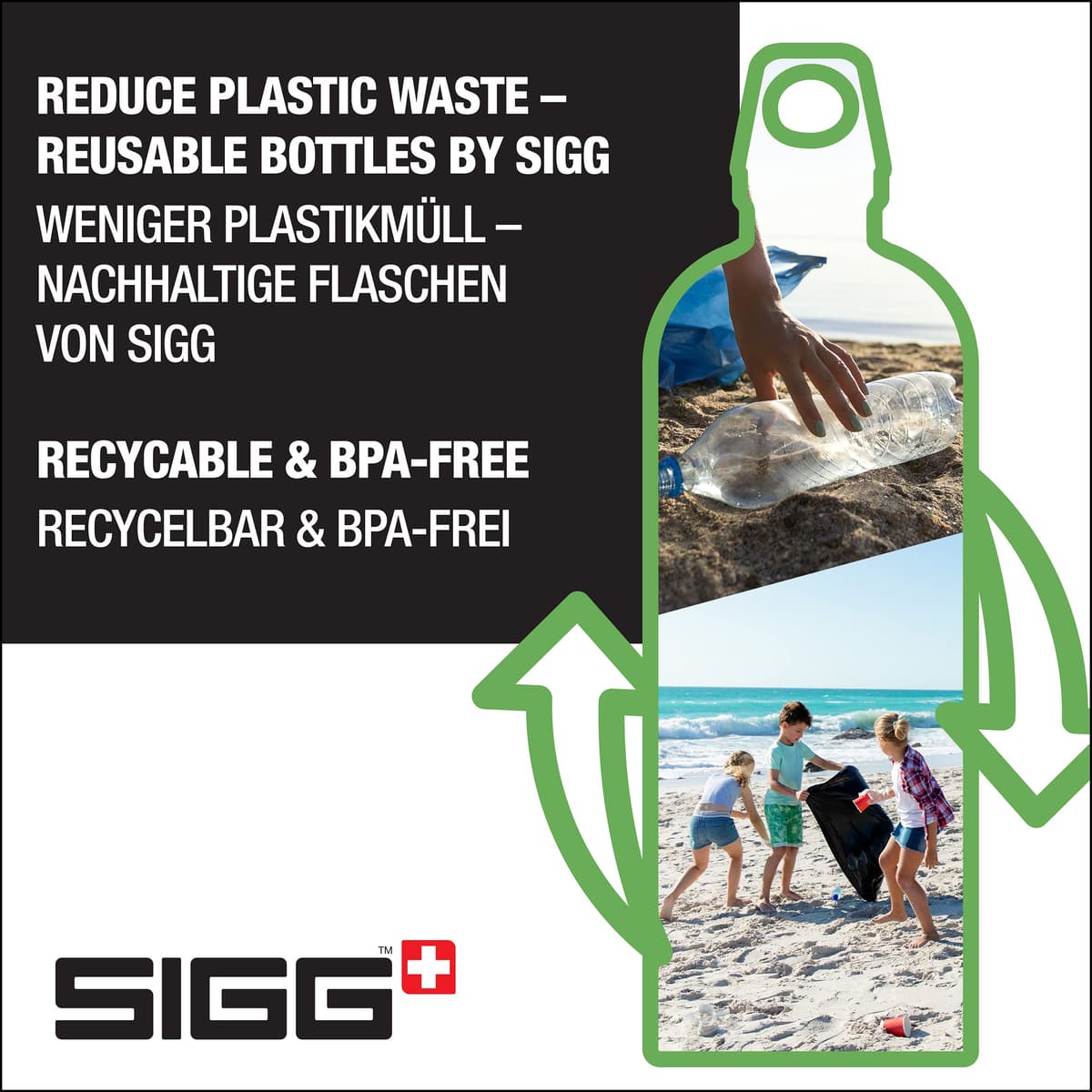 Sigg - Botella de aluminio - Traveller - Certificación Clima Neutral - Apta para bebidas carbonatadas - A prueba de fugas - Ligera como una pluma - Sin BPA - 0,6L / 1L /1,5L — view 4