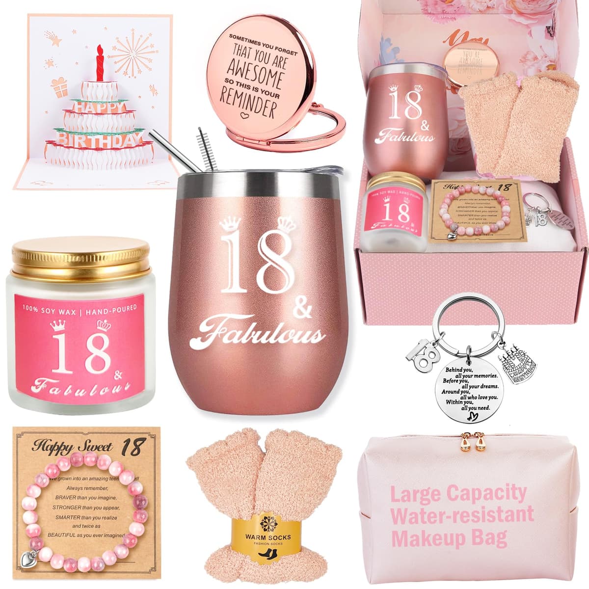 Awfrky Birthday Gifts for Women, Birthday Gift Box Set for Woman Best Friends Female Sister Mom Daughter Wife Her Girlfriend Coworker Bestie, Unique Gifts for Women — view 13