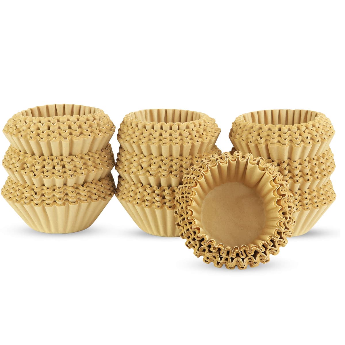 8-12 Cup Basket Coffee Filters (Natural Unbleached, 200) — view 4