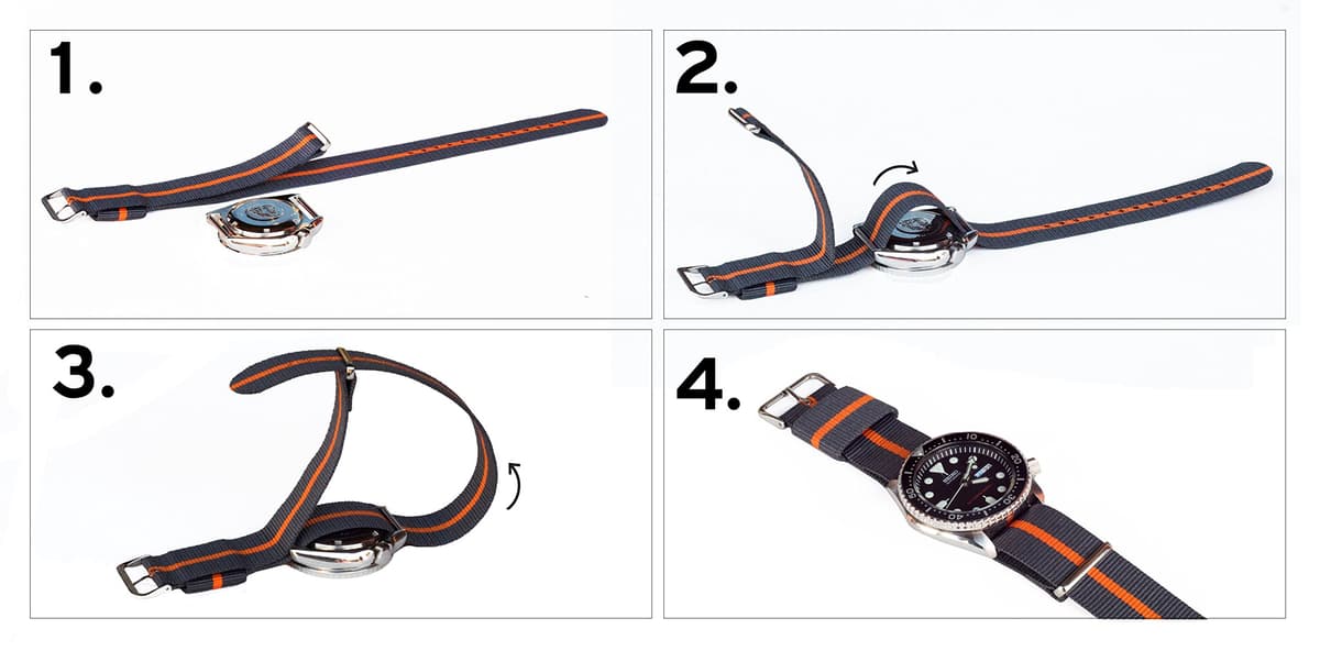 BARTON Military Style Straps - Choice of Color, Length & Width (18mm, 20mm, 22mm or 24mm) - Ballistic Nylon Straps — view 5