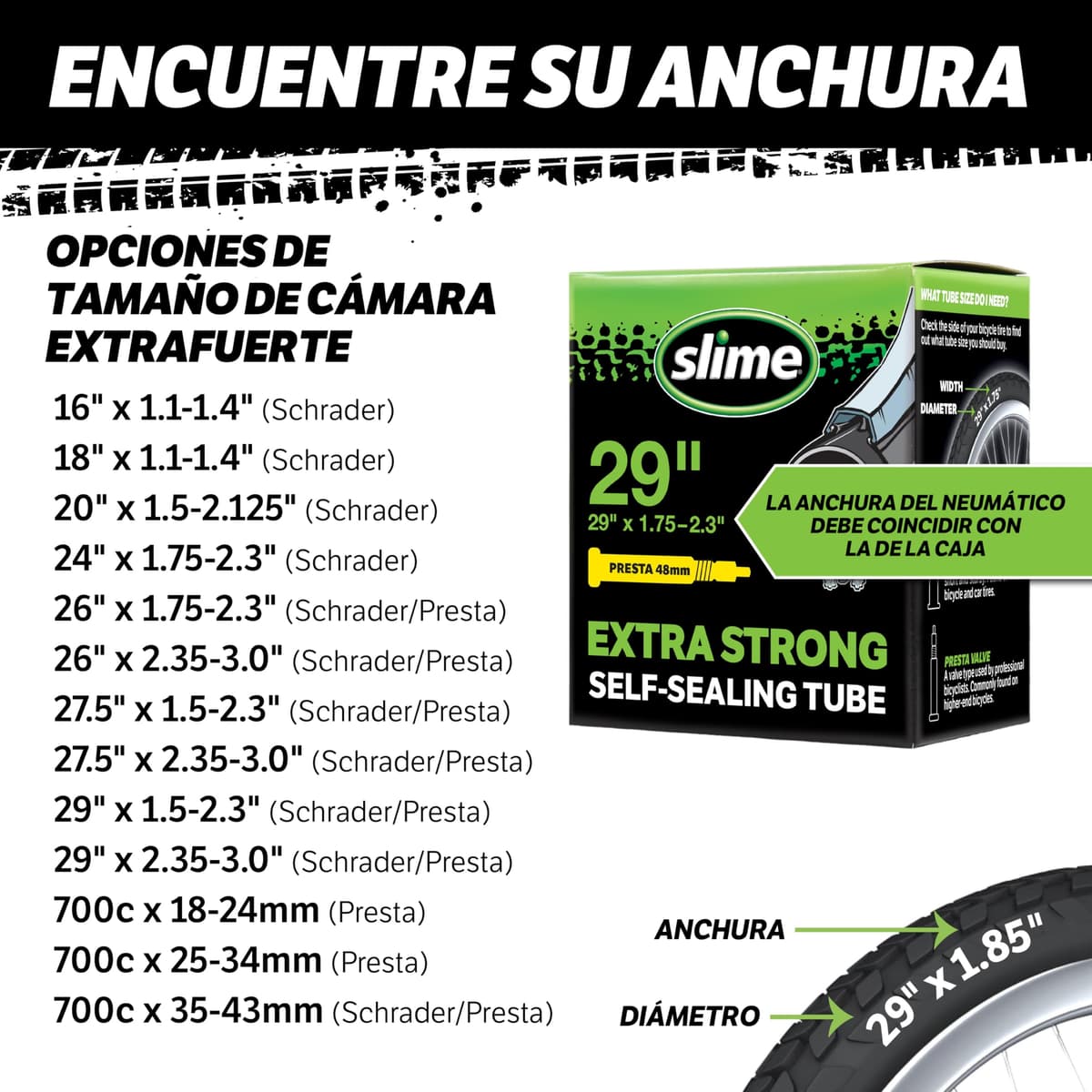 Slime 30061 Cámara Interior de Bicicleta con Sellante de Pinchazos Slime, Sellado Autónomo, Prevenir y Reparar — view 5