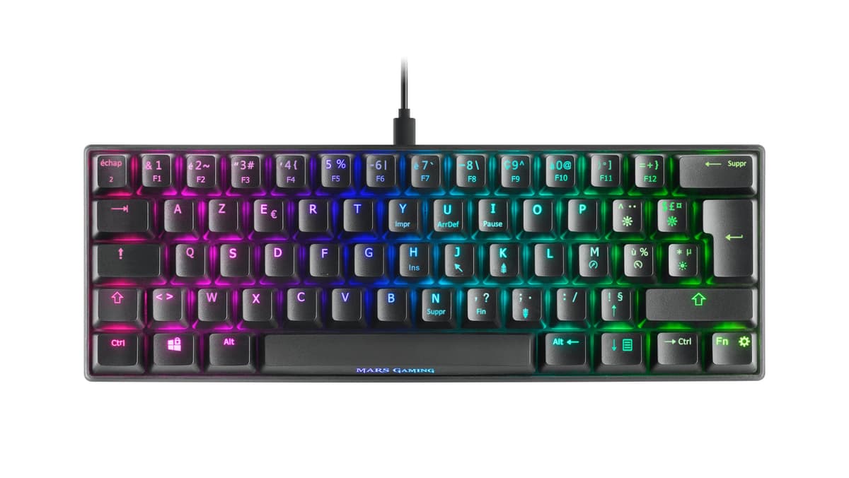 Mars Gaming MKPRO, US, Teclado Mecánico Gaming Completo, RGB Chroma, Switches Hot-Swap Mecánicos, Antighosting, Rueda de Control, Software, Multiplataforma, Switch Silent, Blanco — view 31