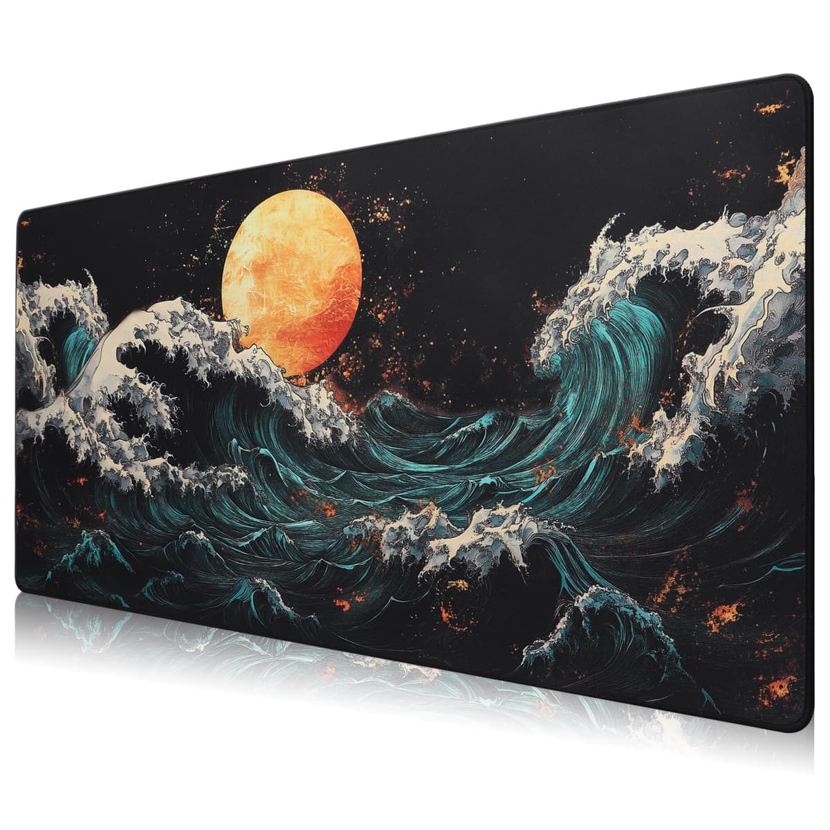 HIHUHEN Mouse mat/Large Mouse Pad 600x300x3 mm | XL mousepad | desk mat/Gaming Mouse pad | improved precision and speed | rubber base for stable grip on smooth surfaces | table pad(60x30 Black) — view 9