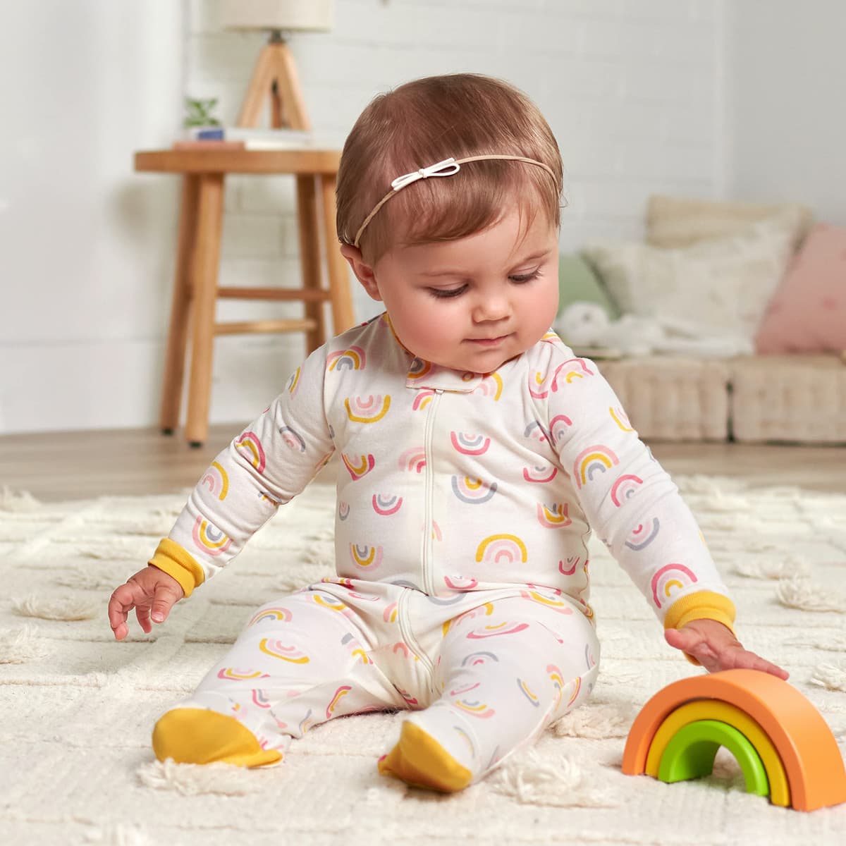Gerber Baby Girls 4 Pack Sleep 'N Play Footie Baby and Toddler Sleepers — view 14