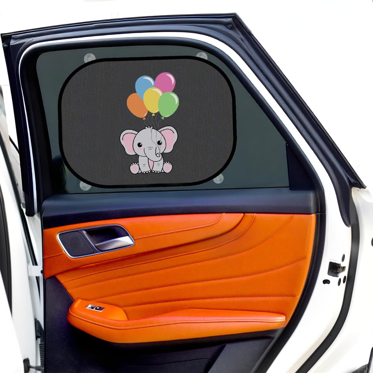 JBB Premium Car Window Shades for Baby – 2 Pack Stretchable Mesh (Fits 95% Cars) | Baby Car Sun Shades – UV Protection for Kids & Pets | Rear Side Car Window ShadesBaby | Breathable Privacy Shade — view 12