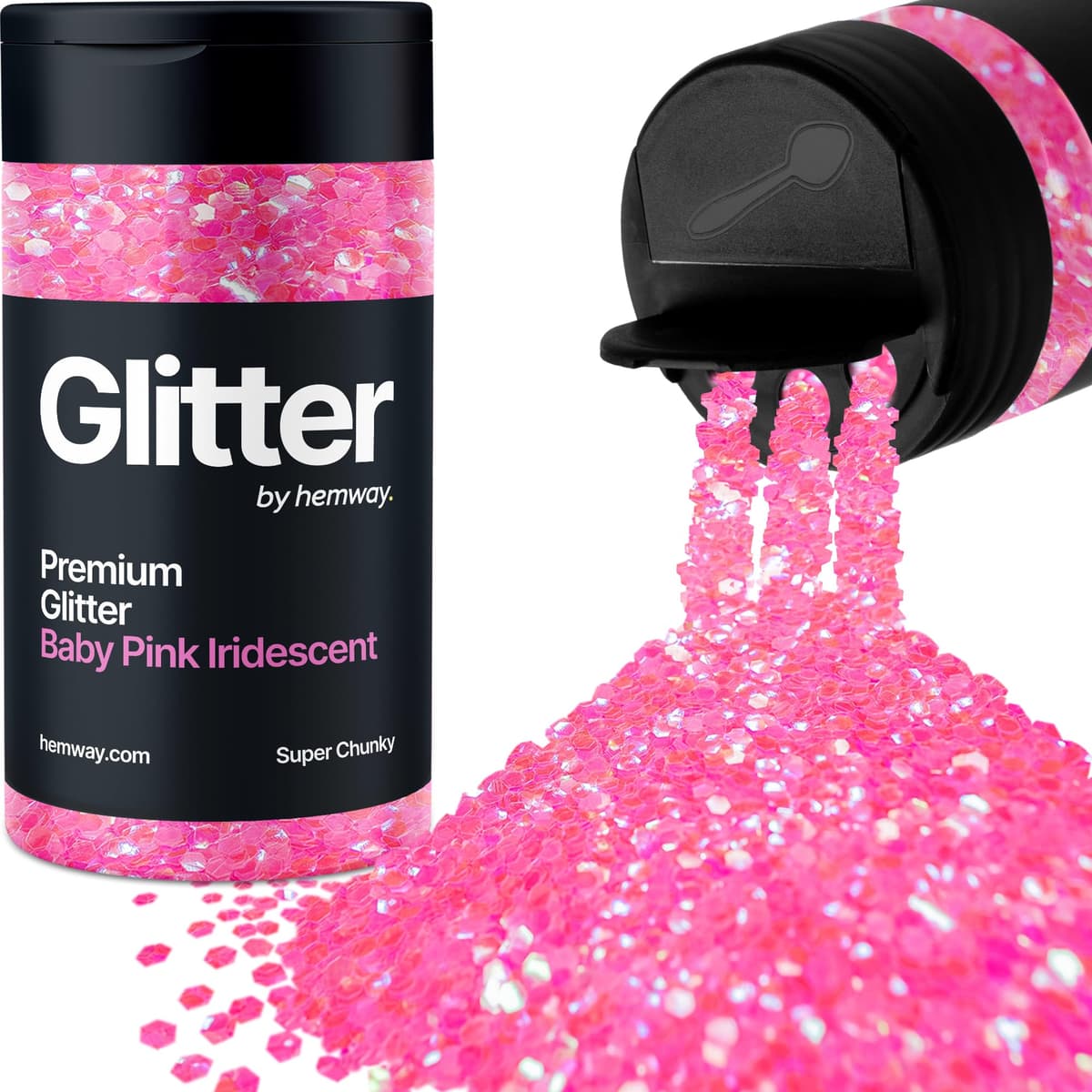 Light Rose Gold Glitter Shaker, 130g Ultrafine Glitter, Crafts 1/128" Metallic Flake Light Rose Gold Sequins, Resin & Epoxy Crafts, Decorating, Halloween, Christmas Nail, Face, Hemway — view 231