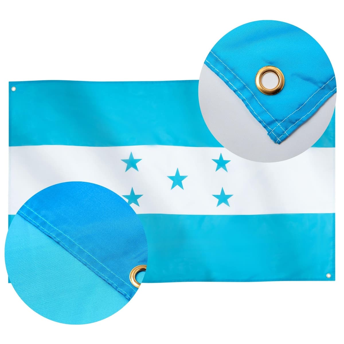 Runesol Cornwall Flag - 91x152cm, 3ft x 5ft, Cornish Flag, 4 Grommets, Eyelet in Every Corner, Premium Quality, Inside & Outside Use, Vivid Colours — view 210