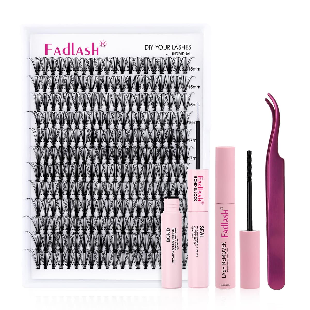 FADLASH Lash 120pcs 0.07mm D Curl 8-16mm 40D Mixed Trays Customizable DIY Eyelash Extensions for Beginners — view 12
