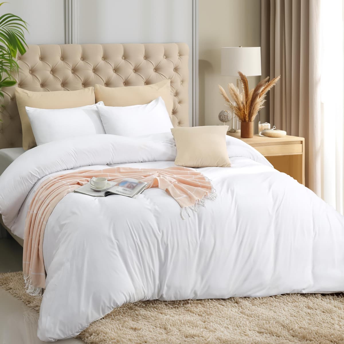 Utopia Bedding Funda Nordica Cama 180 - Microfibra Juego de Funda Nordica 240x260 cm y 2 Fundas de Almohada 65x65 cm (Blanco) — view 26