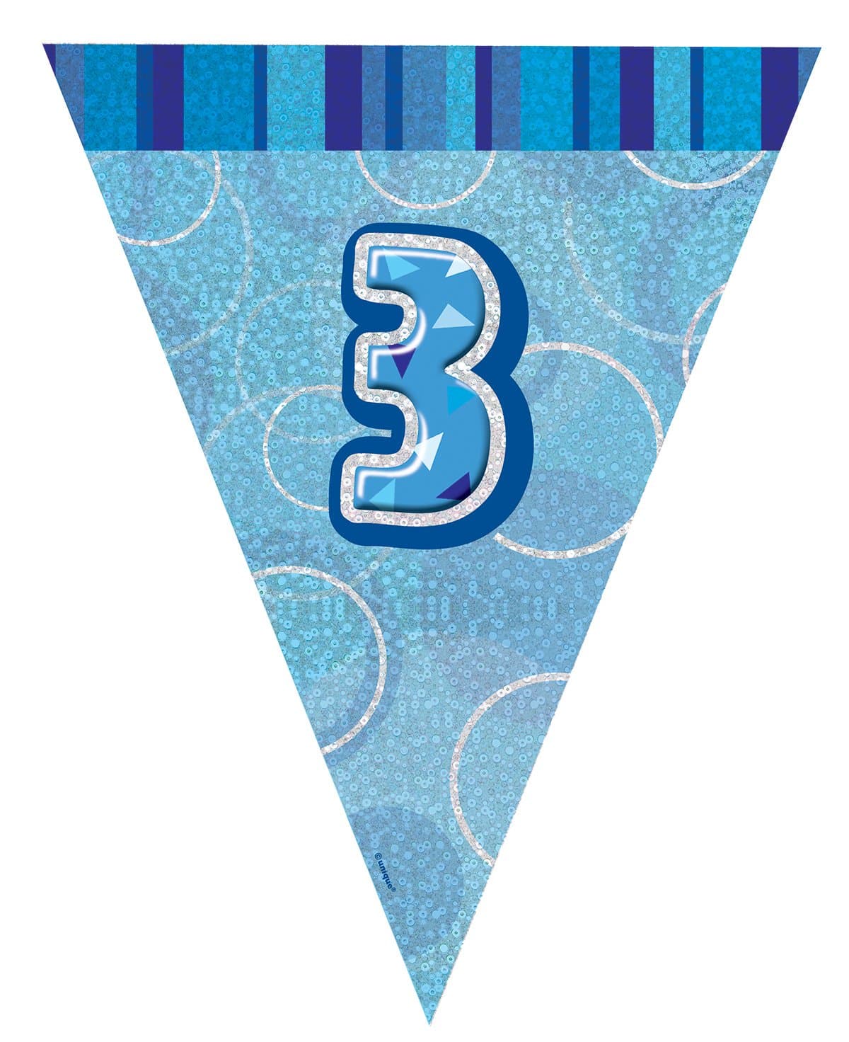 Unique Party 92068 - 9ft Foil Glitz Pink Happy 80th Birthday Banner — view 251