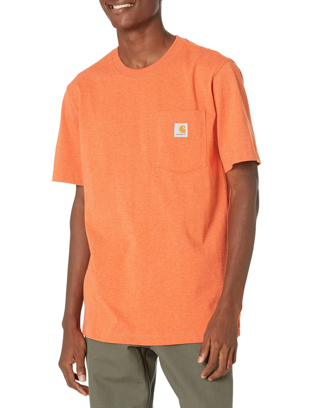 Carhartt Mens Loose Fit Heavyweight Short-Sleeve Pocket T-Shirt (Also Available in Big & Tall) CloseoutWork Utility T-Shirt — view 62