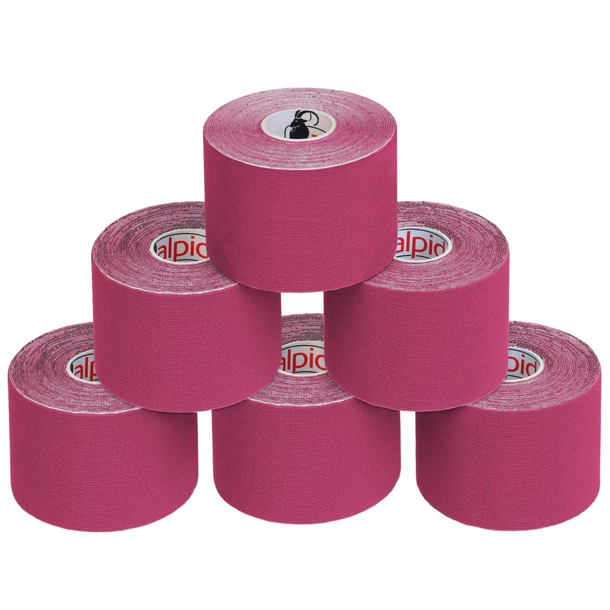 ALPIDEX Cinta Kinesiología Tape 1/3 / 6/12 Rollos Muchos Colores 5 m x 5 cm E- Book Ejemplos Aplicación Cinta Muscular Sin Látex Transpirable — view 38