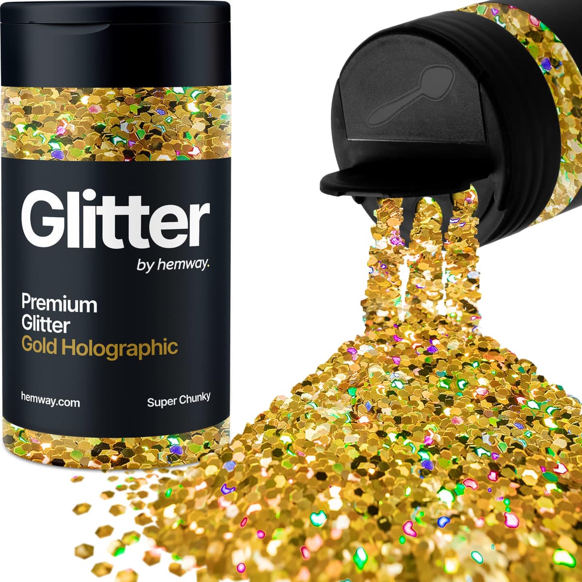 Light Rose Gold Glitter Shaker, 130g Ultrafine Glitter, Crafts 1/128" Metallic Flake Light Rose Gold Sequins, Resin & Epoxy Crafts, Decorating, Halloween, Christmas Nail, Face, Hemway — view 193