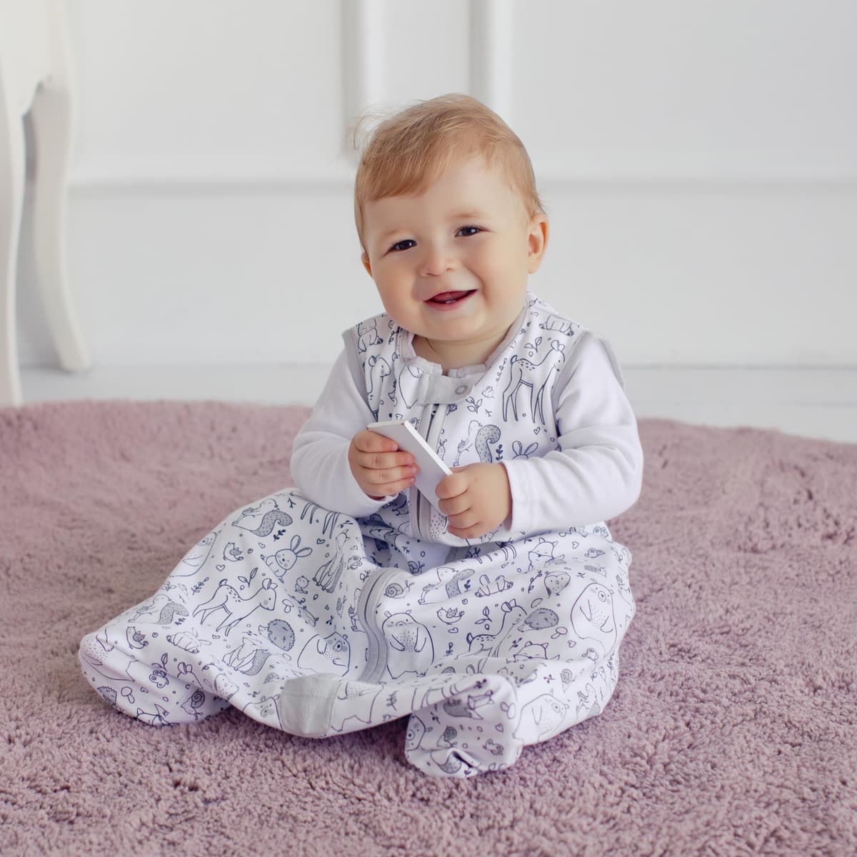 Mama Cheetah Baby Sleep Sack 1.0 TOG, Organic Cotton Baby Wearable Blanket with Two-Way Zipper, Swaddle Transition Sleeping Bag, All-Season Sleep Sack for Infant Toddler Boy Girl, 24-48 Months, 1-Pack — view 4