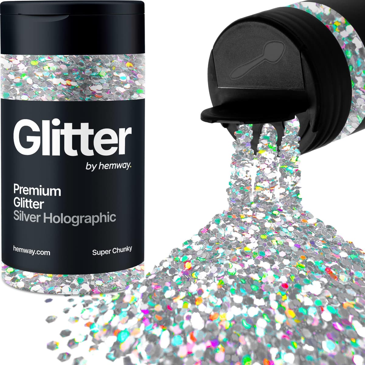 Light Rose Gold Glitter Shaker, 130g Ultrafine Glitter, Crafts 1/128" Metallic Flake Light Rose Gold Sequins, Resin & Epoxy Crafts, Decorating, Halloween, Christmas Nail, Face, Hemway — view 159