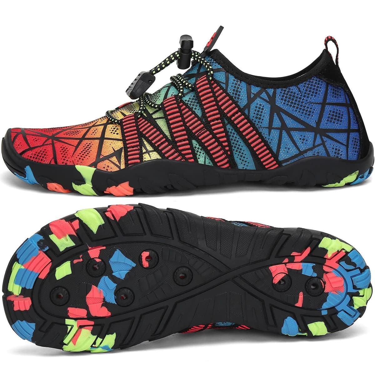 SAGUARO Escarpines Niño Niña Zapatillas de Agua Respirable Zapatos Agua Antideslizante Zapatillas Playa Escarpines Piscina Calzado para Natacion Surf Acuaticas,Gr 24-36 EU — view 8