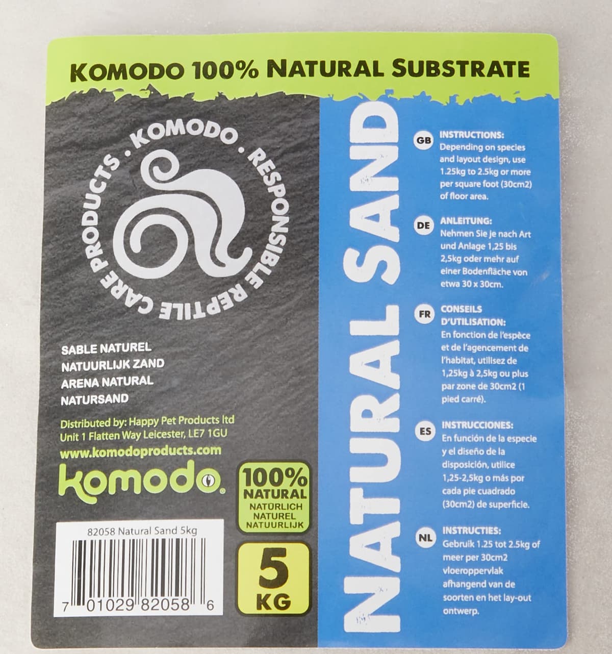 Komodo Natural Sand, Natural Substrates, Reptile friendly sand, Natural Sand, Suitable for all reptiles — view 2