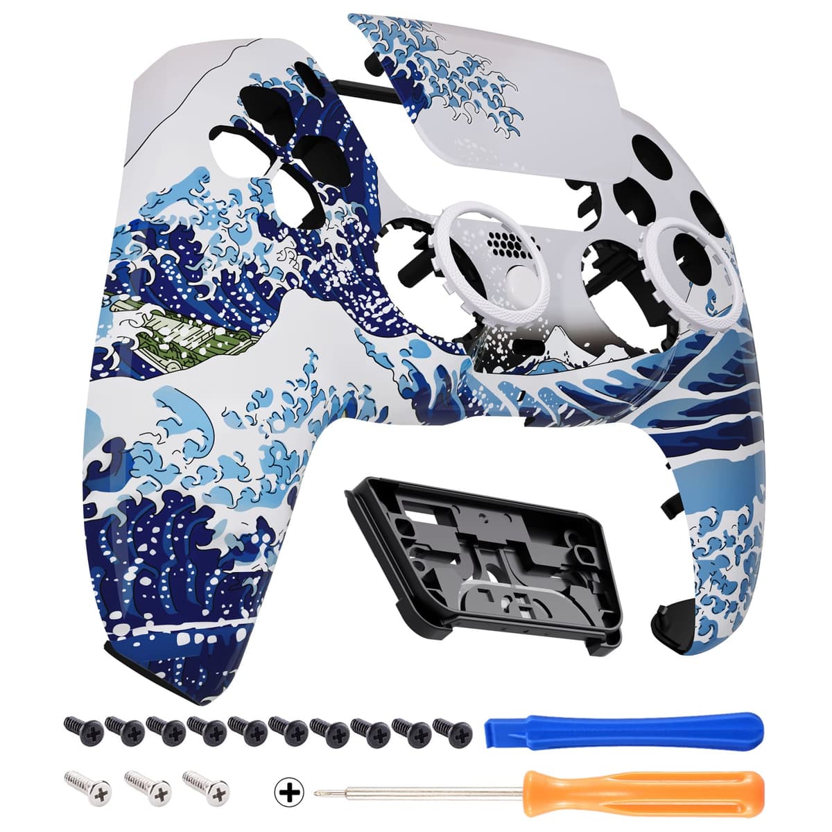 eXtremeRate Luna Rediseñado Carcasa Frontal con Panel Táctil Compatible con ps5 BDM-010 BDM-020 BDM-030 BDM-040 Carcasa Delantera Placa Frontal Funda Portectora Compatible con ps5(Efectivo de $100) — view 35