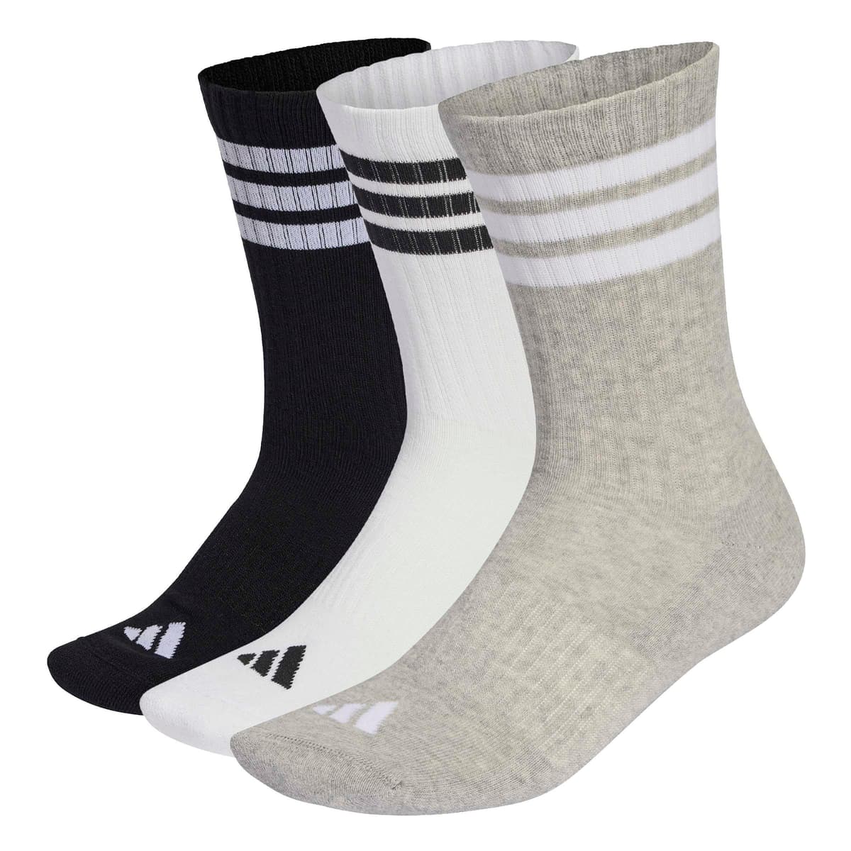 adidas 3-Stripes Cushioned Crew Socks 3 Pair Pack — view 12