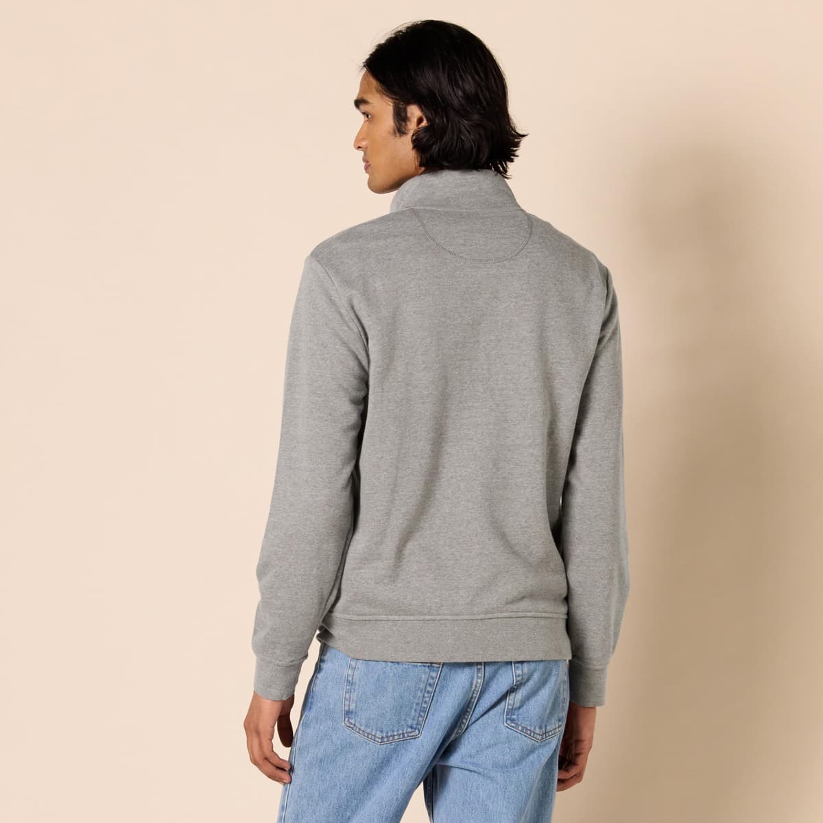 Amazon Essentials Sudadera Ligera de Felpa con Cremallera Completa y Cuello Perkins Hombre — view 2