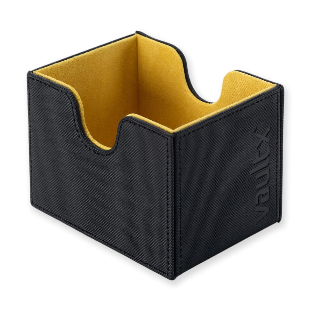 Vault X Caja para mazos de cartas coleccionables de carga lateral, 100+ cartas, material Exo-Tec de primera calidad, tapa magnética extraíble, MTG Commander, TCG (Negro/Amarillo) — view 6