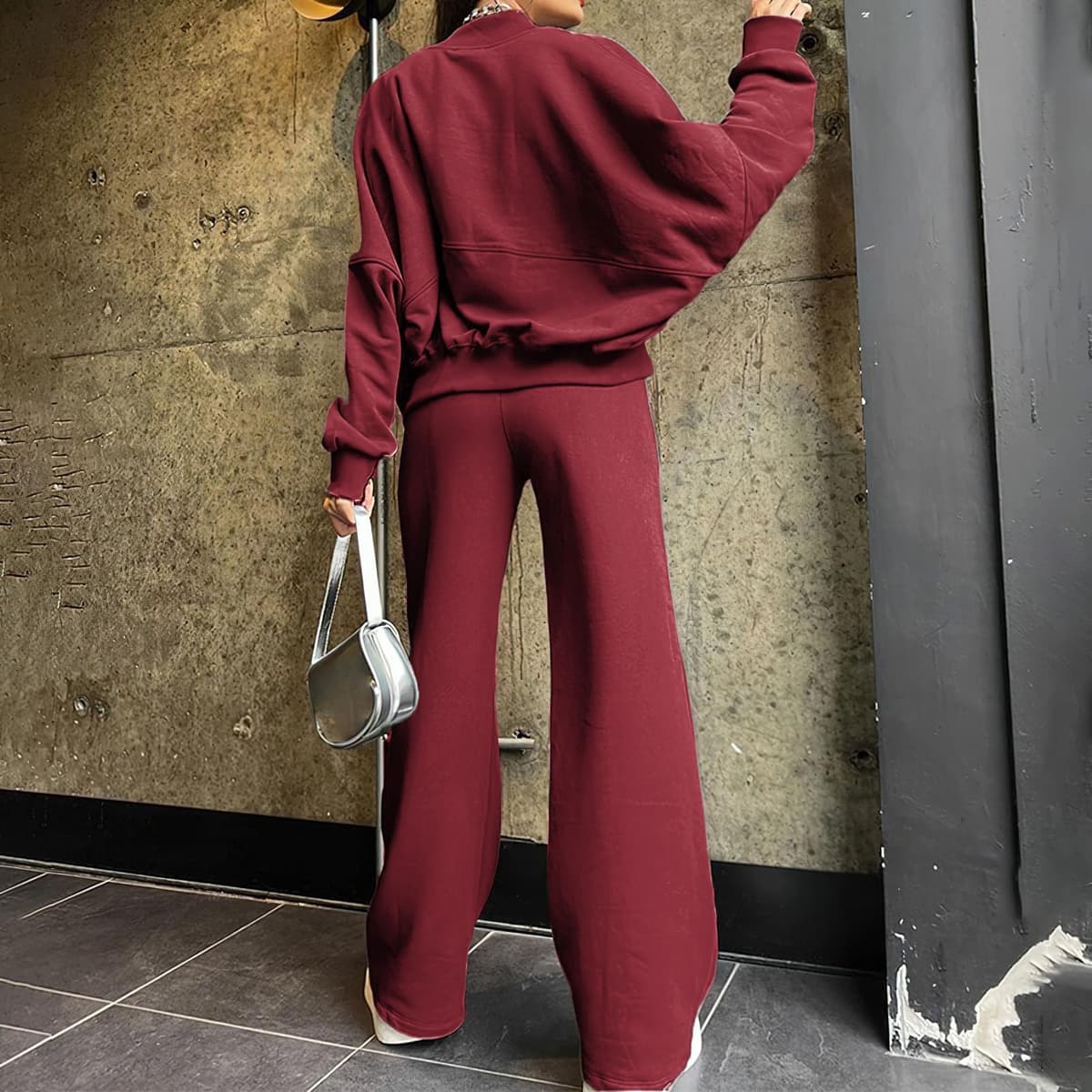 amropi Chándal de Mujer Chaqueta Sudadera con Cremallera y Pantalón Deporte Conjunto — view 2