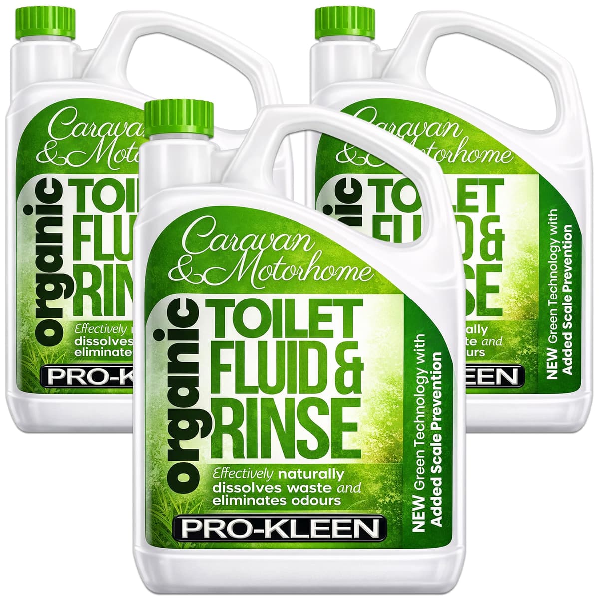 Pro-Kleen Organic Caravan Toilet Chemical Fluid Rinse Green Solution Cleaner 2L for Caravan and Motorhomes - Eco-Friendly, Formaldehyde Free - 2 Litres — view 8