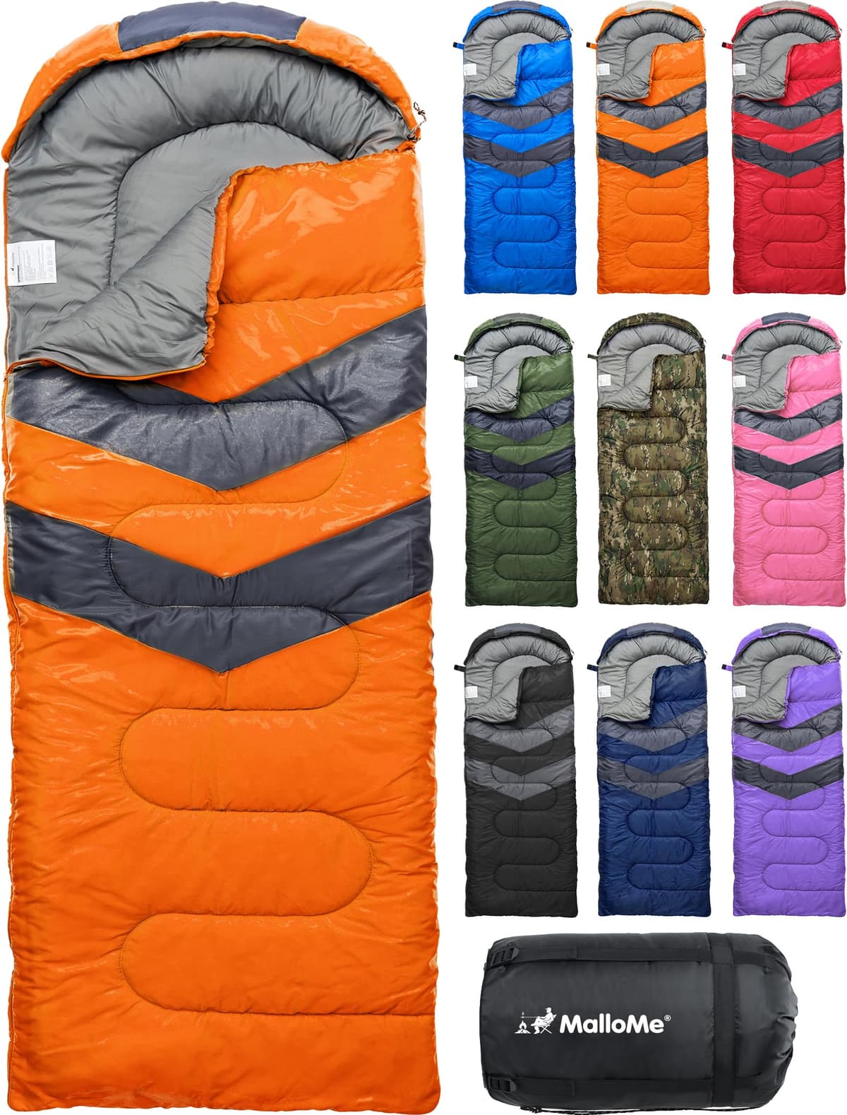 MalloMe – Saco de Dormir para Adulto, niño, Invierno, Verano, Primavera, otoño, plumón para 1 Persona, Impermeable, Bolsas de Dormir y Senderismo – Bolsa de Dormir Ultraligera, compacta para Dormir — view 19