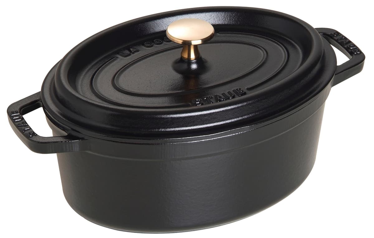 STAUB Cacerola/Cocotte de Hierro Fundido Ovalada, 17 cm, 1 L, Gris grafito — view 45