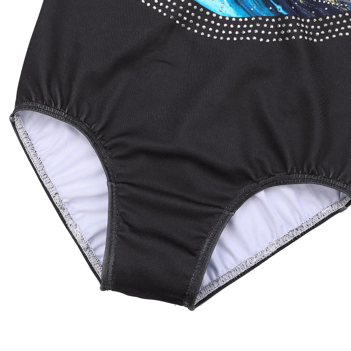 ZNYUNE Maillots de Gimnasia Clásico Leotardo Mangas Largas/sin Manga Body Elástico de Ballet con Pantalones — view 4