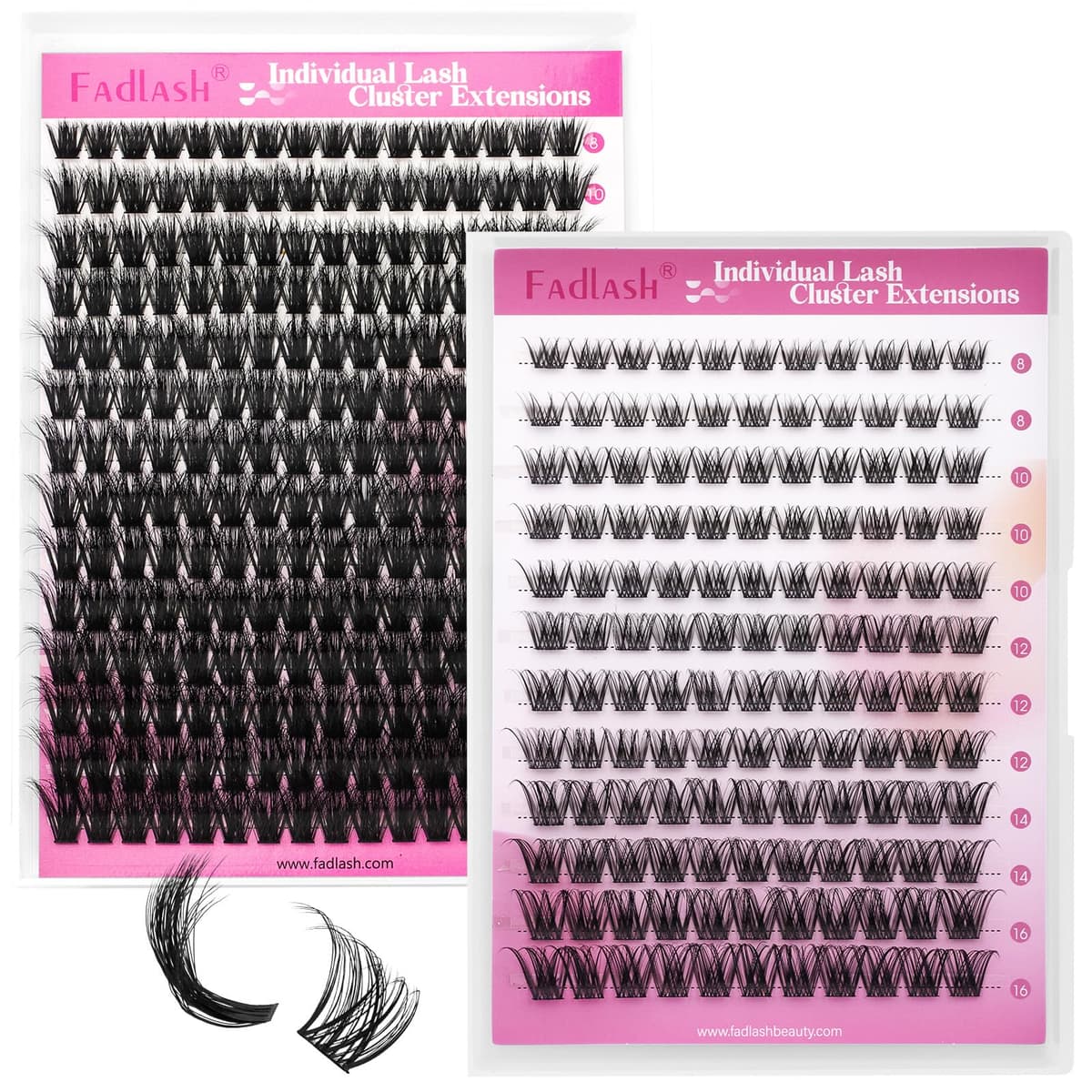 FADLASH Lash 120pcs 0.07mm D Curl 8-16mm 40D Mixed Trays Customizable DIY Eyelash Extensions for Beginners — view 67