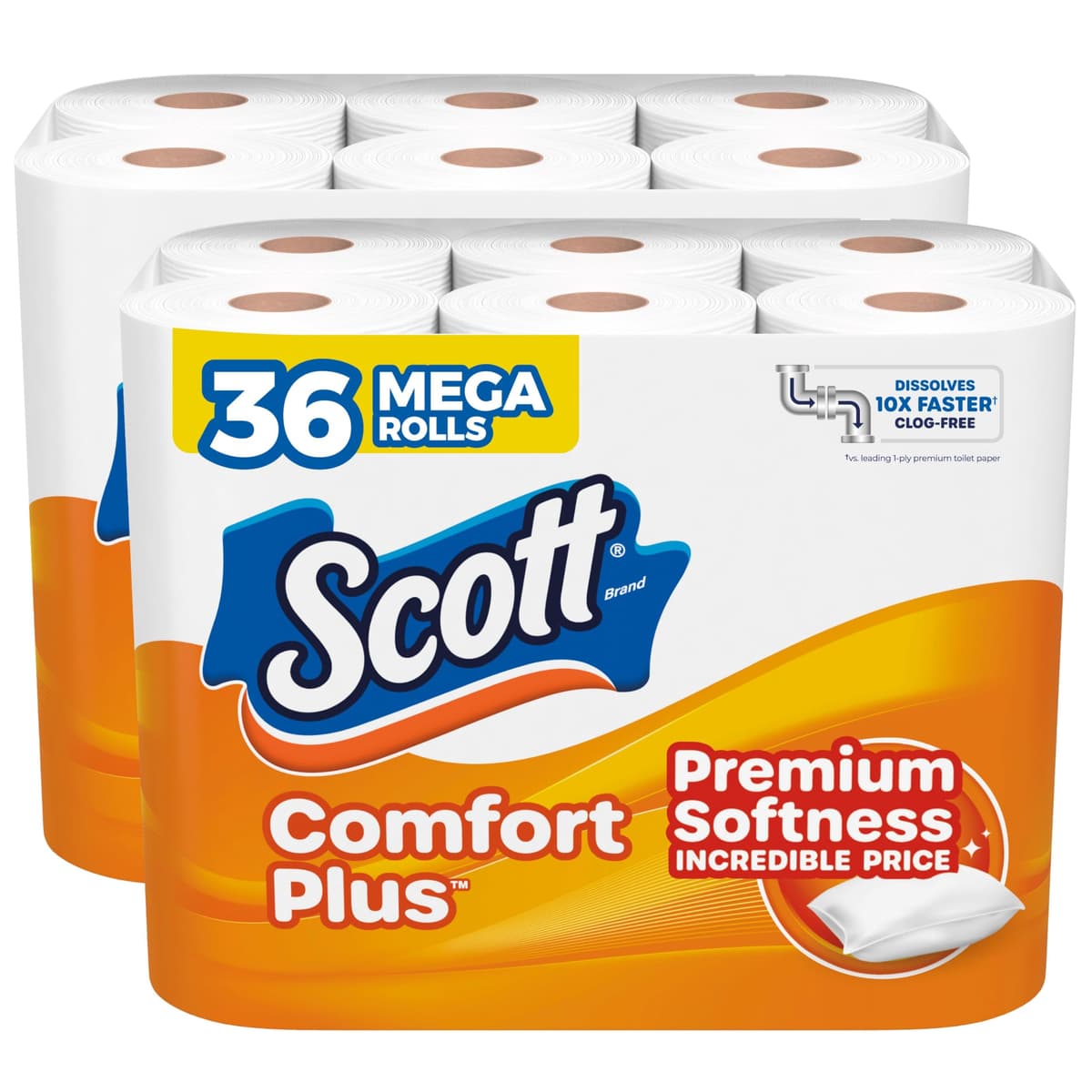 Scott Comfortplus Toilet Paper, Double Roll, Bath Tissue, 18 Count — view 28