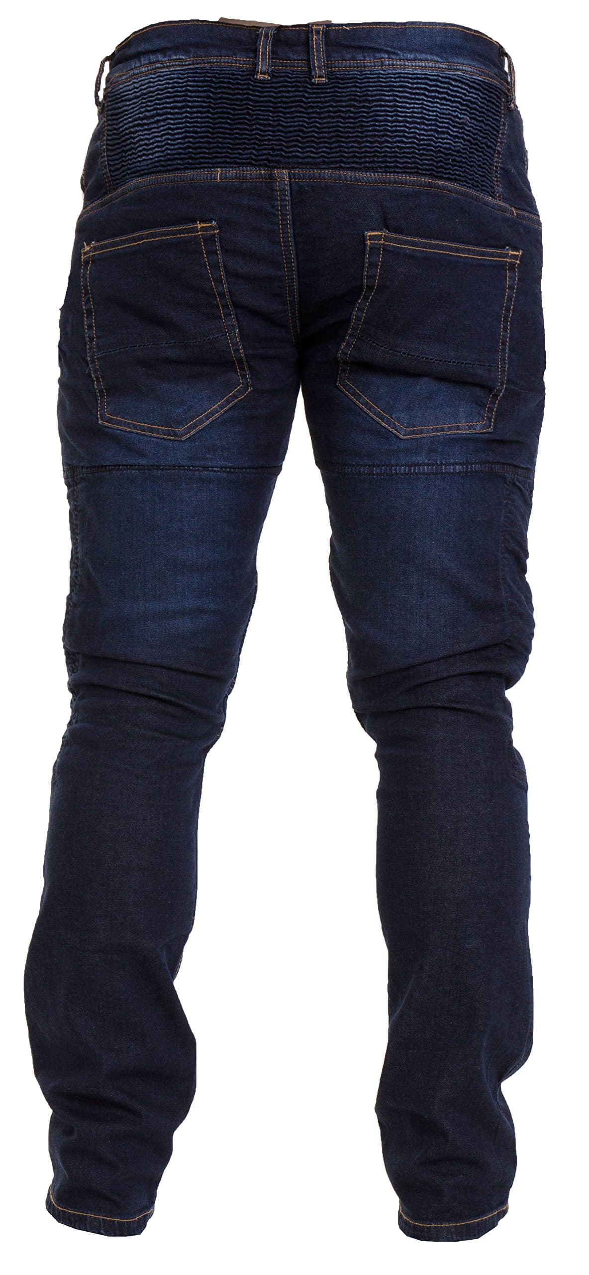 Men's Motorcycle Jeans Aramid Protective Linning Motorbike Denim Jeans Riding Pants with Removable Armour Biker Trousers for Men — view 2