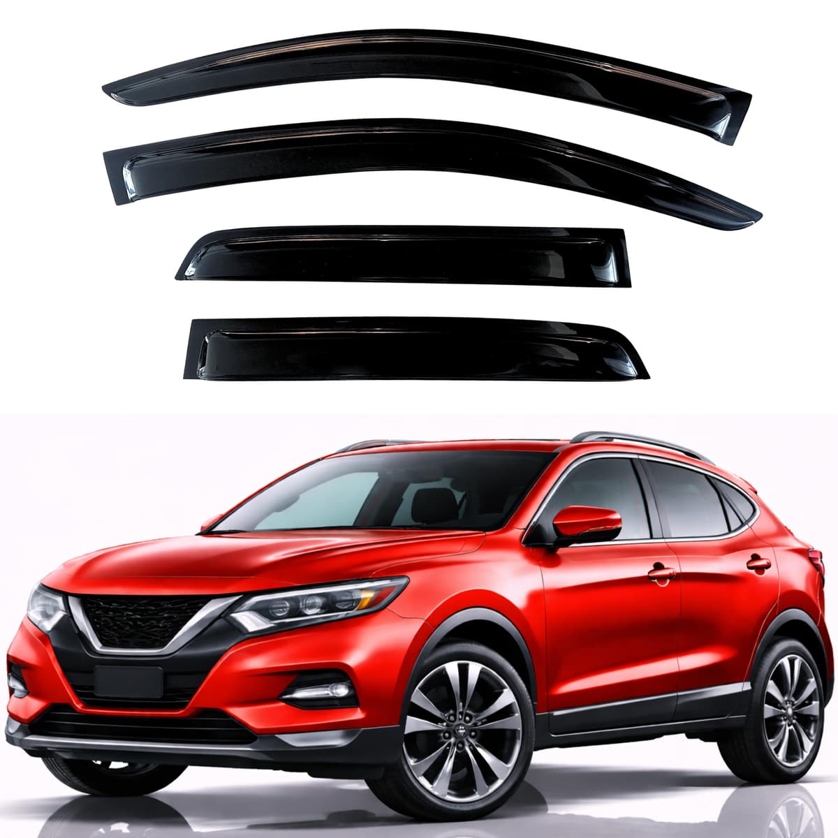 KPY Rain Guards Fit for 2006-2013 Lexus IS250 IS350, Out-Channel Window Visors Vent Wind Deflectors 4PC, Car Accessories for 06-13 Lexus is Series — view 142