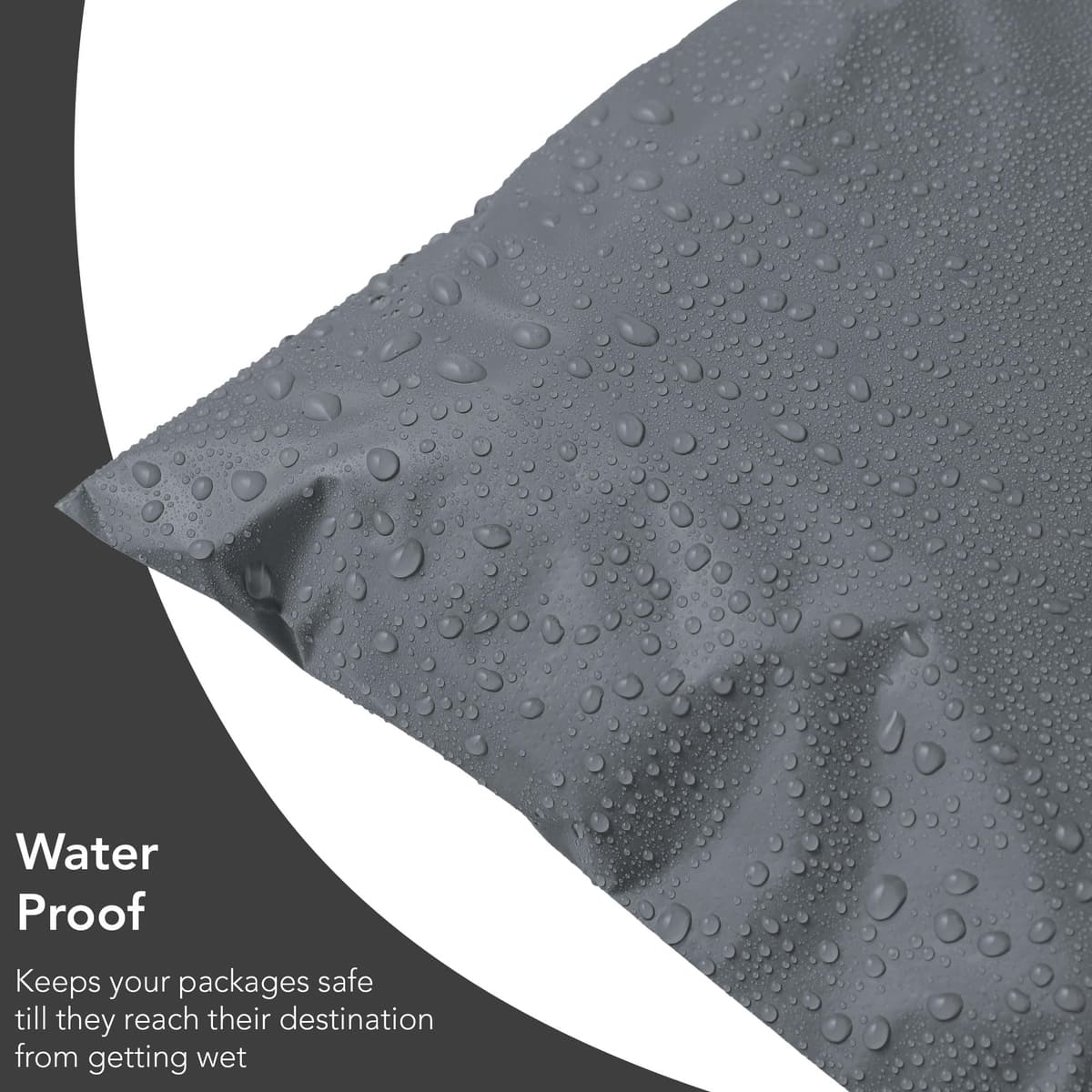 50 Mixed Grey Mailing Poly Postal Self Seal Bags 5 Sizes 10 from Each iSOUL Small to Large Postage Packaging Assorted Mailers Posting Shipping Post Parcels Package Bags (Grey, 5 Size 50) — view 4