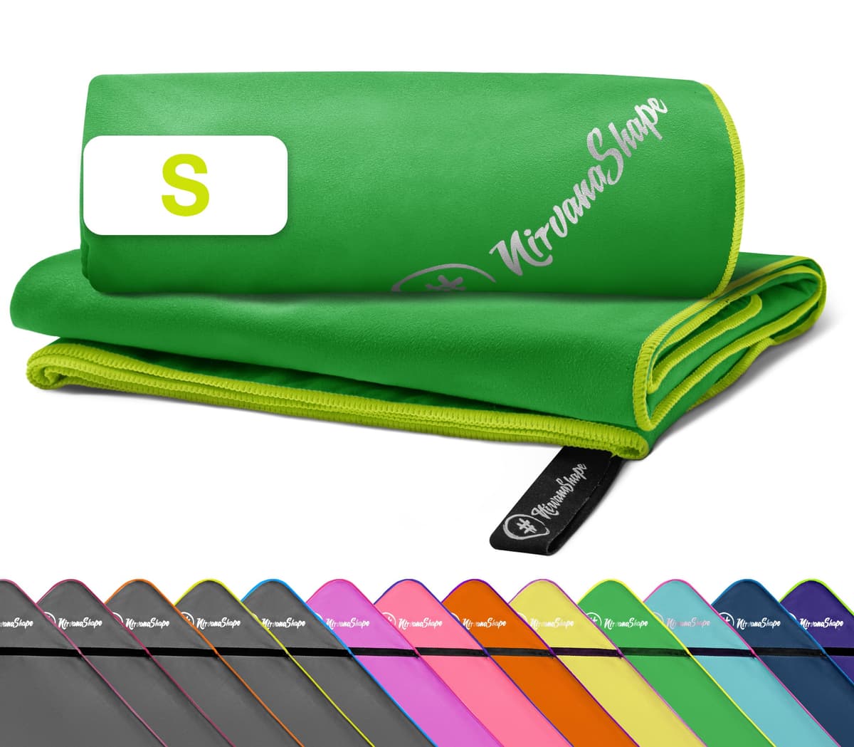 NirvanaShape Toallas de Microfibra | Absorbentes, Ligeras, de Secado rápido | Toallas de baño, Toalla de Viaje, Toallas Deportivas | Ideales para Viajar, IR al Gimnasio, la Playa, Practicar Yoga — view 18