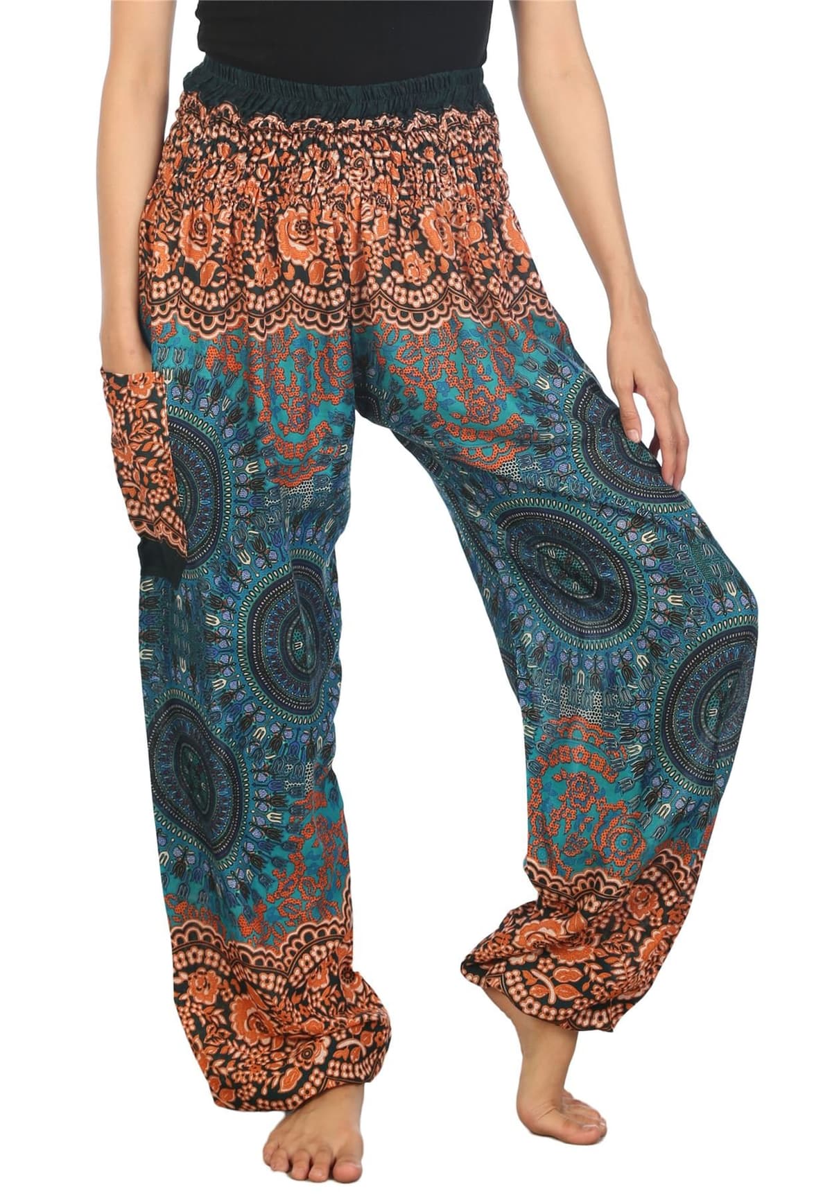 Lofbaz Harem Pants for Women Yoga Boho Hippie Clothing Womens Palazzo Bohemian Pajama Trousers Beach Indian Gypsy Genie Clothes — view 41