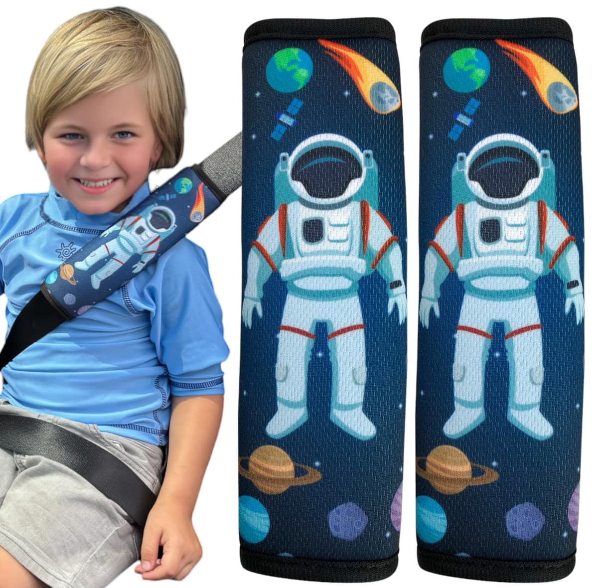 HECKBO 1x Kids Car Seat Belt Pads Seat Belt Protectors - Cars - Seat Belt Pads for Kids and Babies- Ideal for any Seat Belt Car Booster Seat Kids Bicycle — view 23