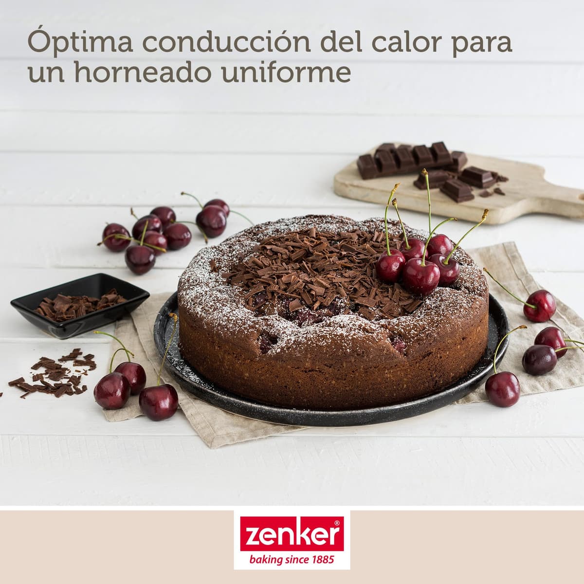 Zenker Black Metallic Molde Desmontable 20 cm 1 Fondo, Molde Reposteria, Molde Tarta o Molde Bizcocho en Acero con Revestimiento Antiadherente, Resistente hasta 230ºC, Color Negro, 20x6,5 cm, 1 ud. — view 4