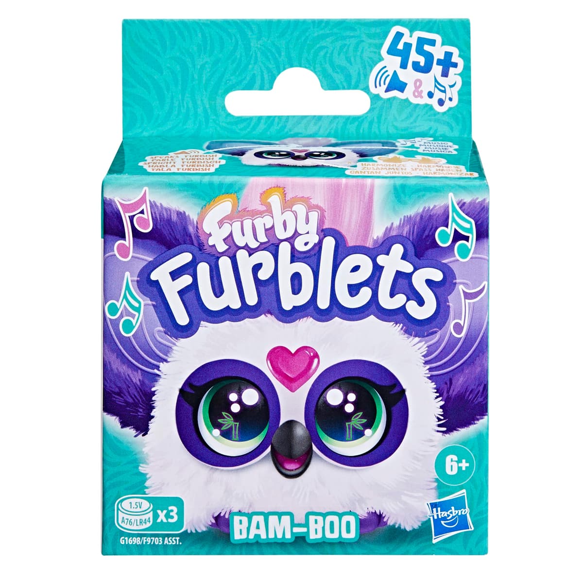 Furby Furblets - Series 4 Collectible - Bam-Boo Panda Mini Plush Toy, Purple — view 2