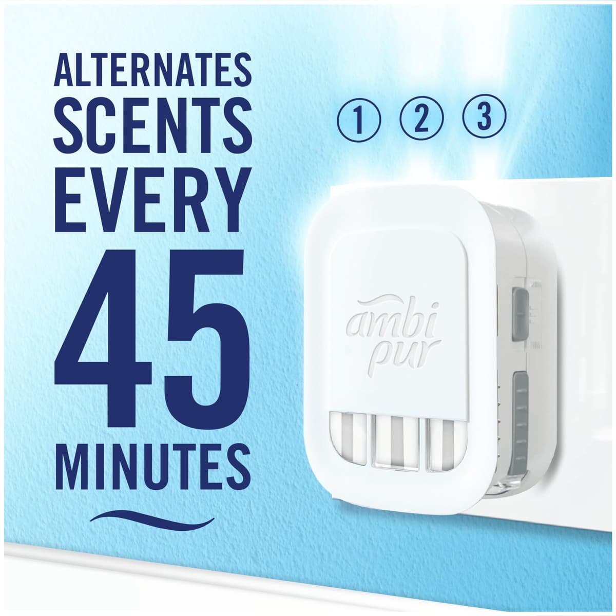 Febreze 3Volution Air Freshener Plug In Refill Spring Awakening 3x20ML, 3 Alternating Scents To Fight Odours — view 3