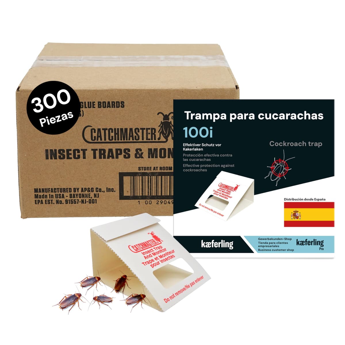 Catchmaster 100i – Trampas para Cucarachas 30 Piezas – Trampas Cucarachas Adhesivas de máxima Calidad – Sin Veneno ni Biocidas – Seguras para Niños y Mascotas – Adhesivo Natural — view 10