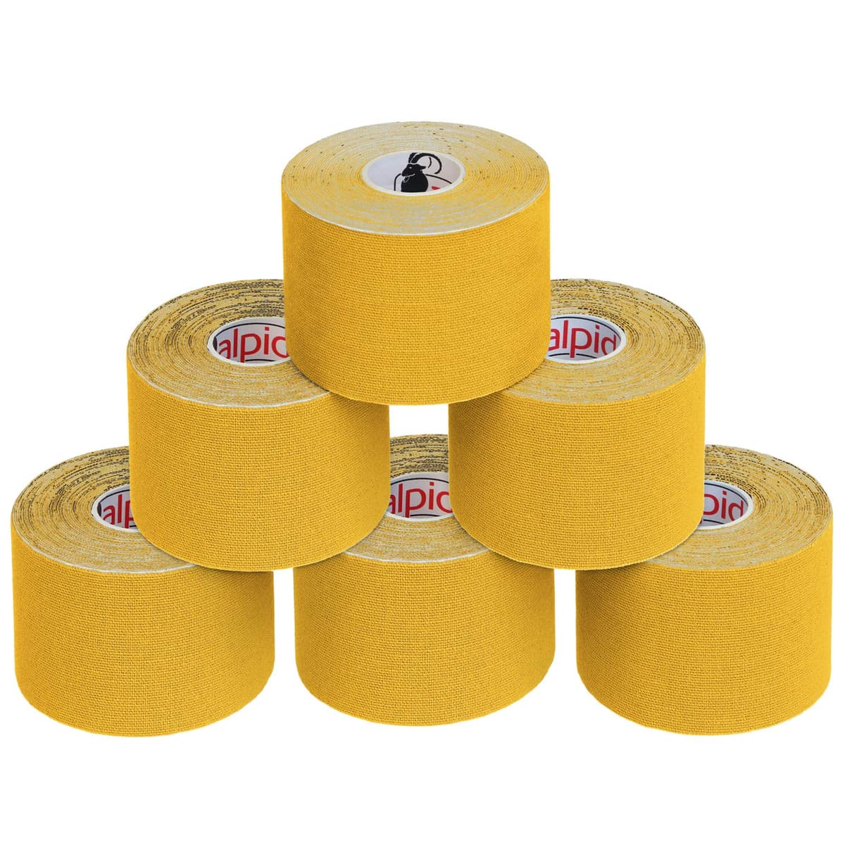 ALPIDEX Cinta Kinesiología Tape 1/3 / 6/12 Rollos Muchos Colores 5 m x 5 cm E- Book Ejemplos Aplicación Cinta Muscular Sin Látex Transpirable — view 28