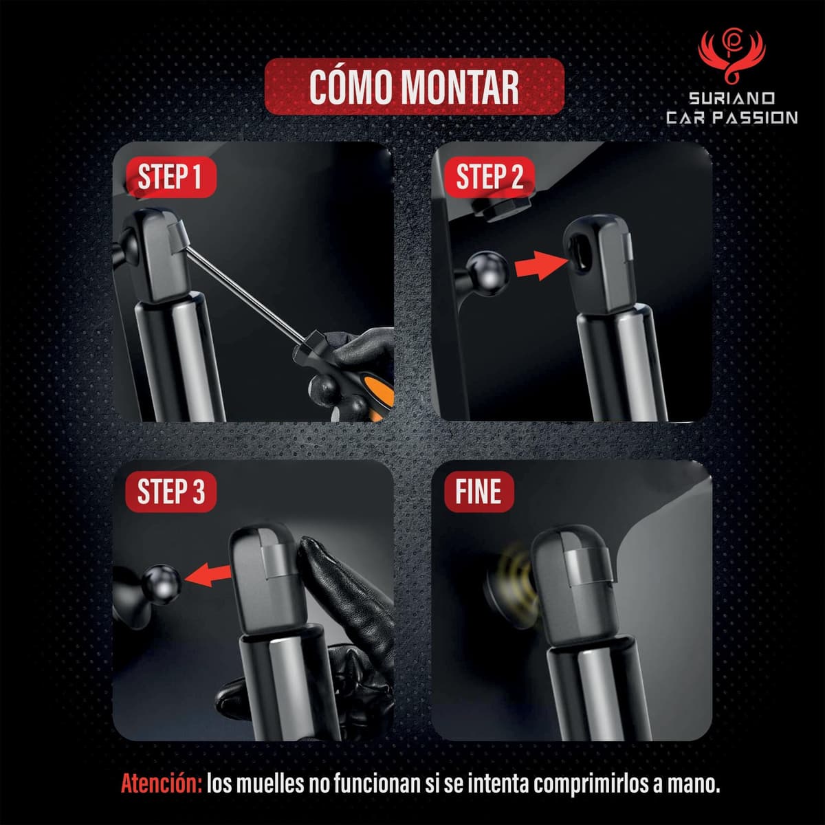 Amortiguador Maletero Compatible con Nissan Qashqai j10 2007 2013 Resorte de Gas para Puerta Trasera de Coche — view 7