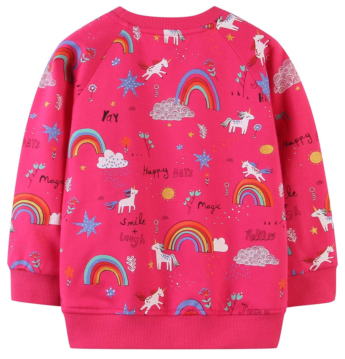 TEDD Sudaderas Niña Unicornio Camiseta Manga Larga 100% Algodón Jersey sin Capucha para Nina 1-12 años — view 2