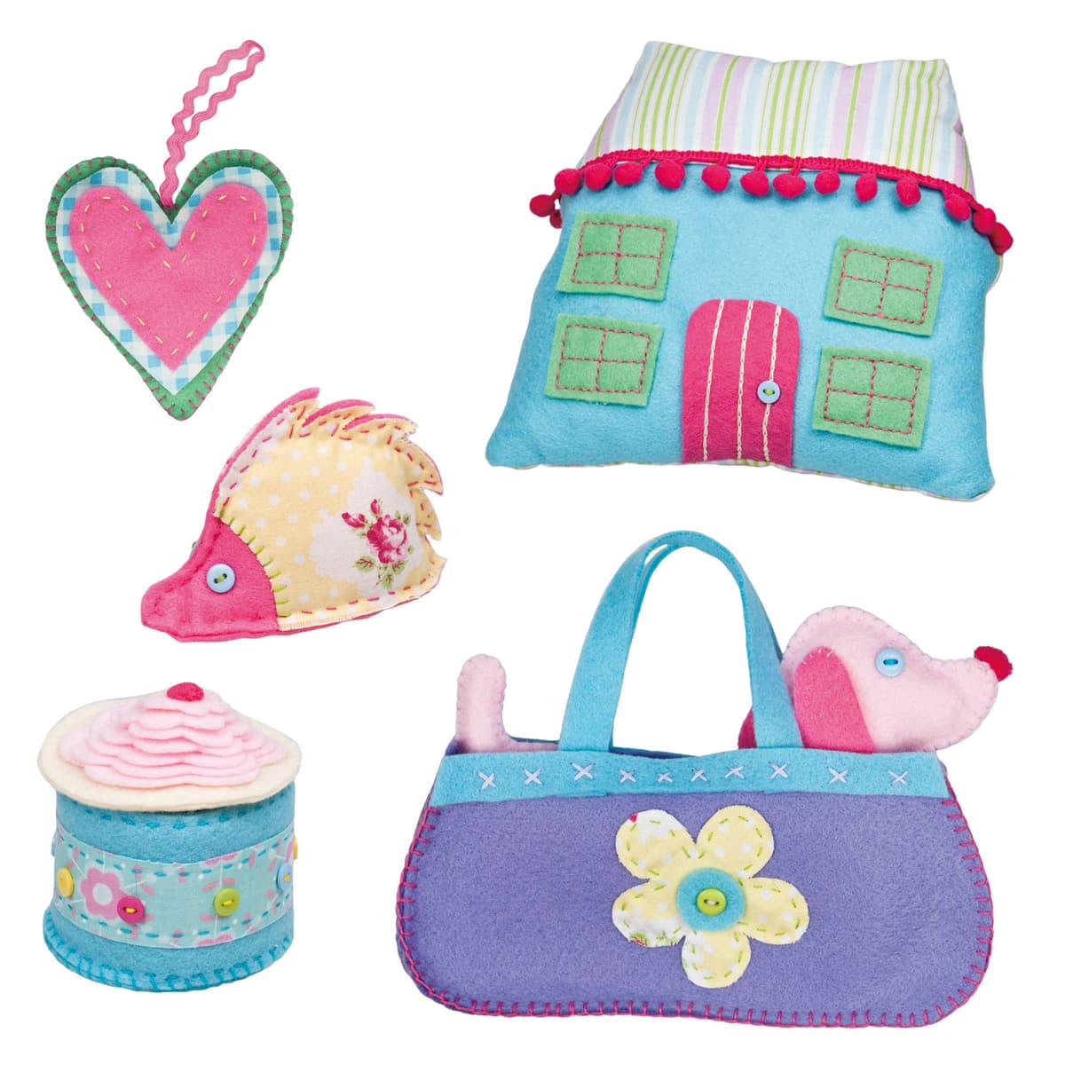 Galt Sewing Case - Creative Cases Childrens Sewing Set - Introduction to Sewing Kit -Learn to Sew Arts and Crafts Kit for Kids - 6 Colourful and Fun Sewing Projects, Carry Case and Guide - Ages 7 Plus — view 6